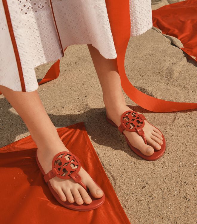 Sandalias Tory Burch Miller Soft Mujer Rojos | OUTLETS-82093519