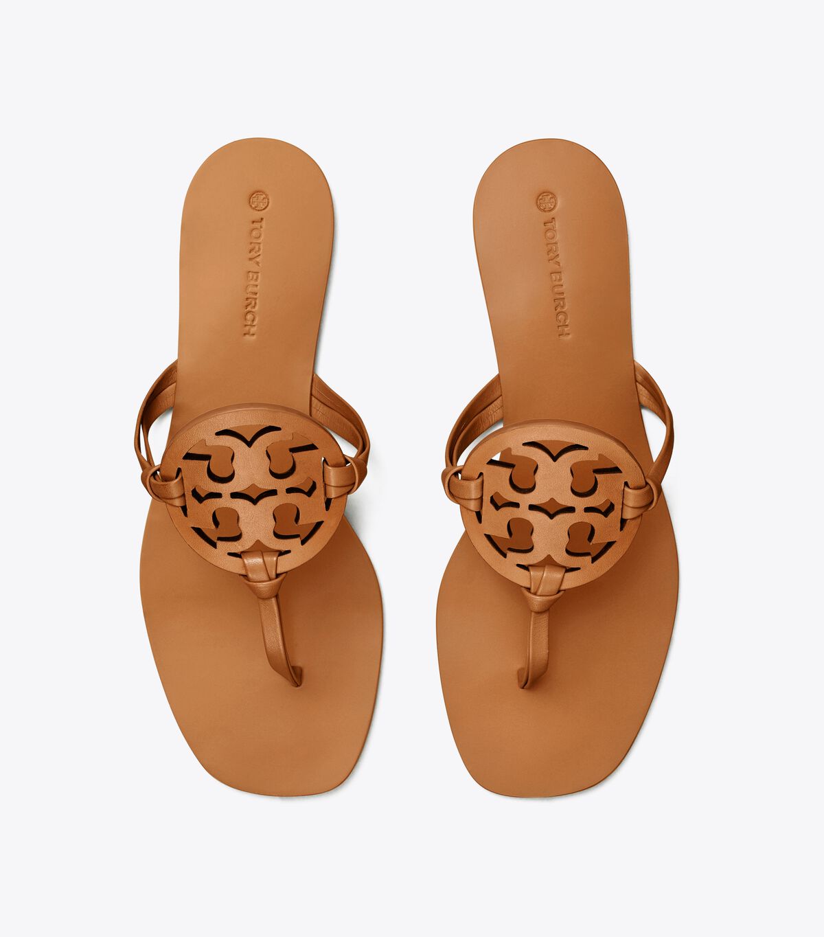 Sandalias Tory Burch Miller Square-toe Cuero Mujer Marrom | OUTLETS-13705629