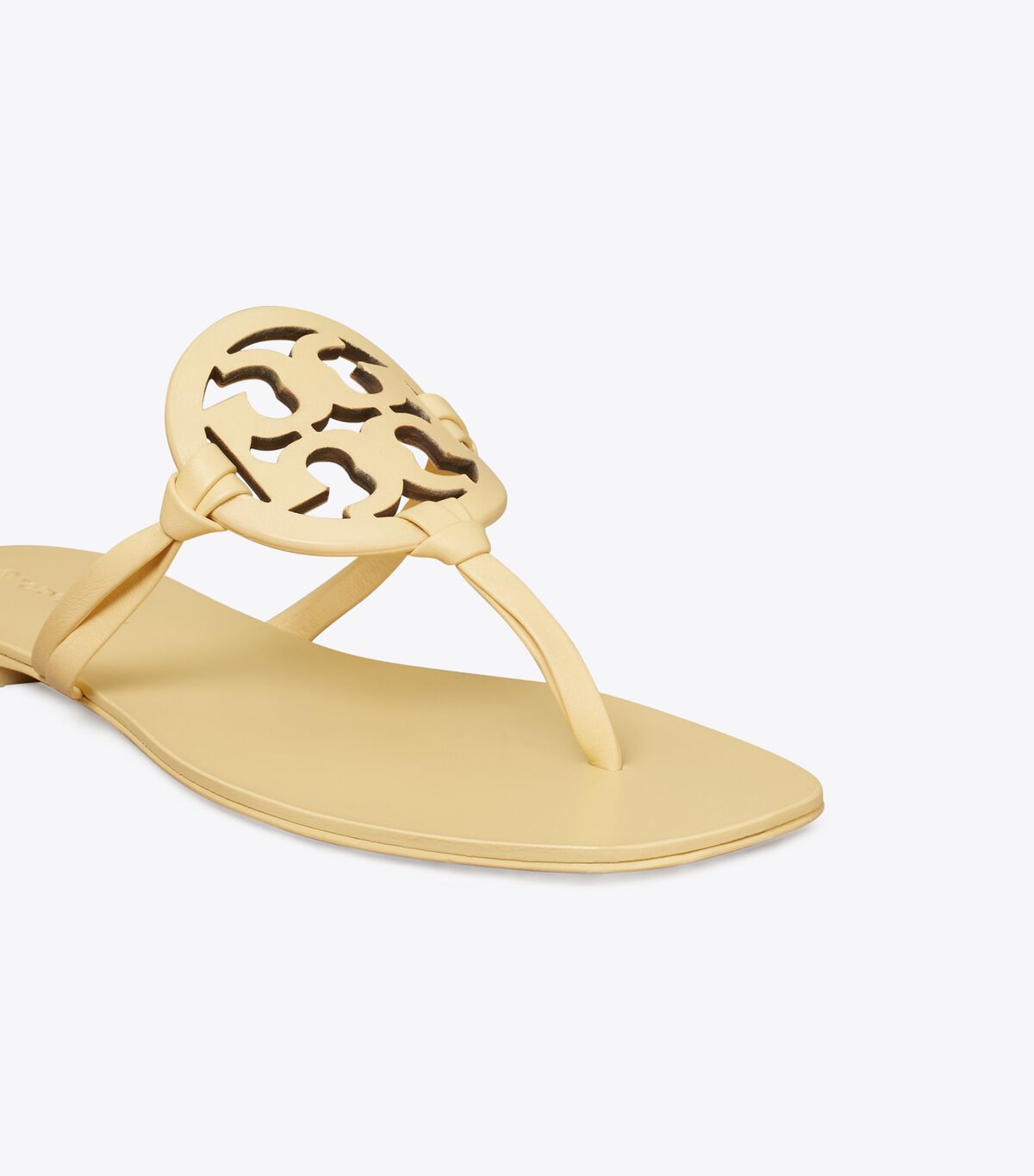 Sandalias Tory Burch Miller Square-toe Cuero Mujer Marrom Claro | OUTLETS-98715049