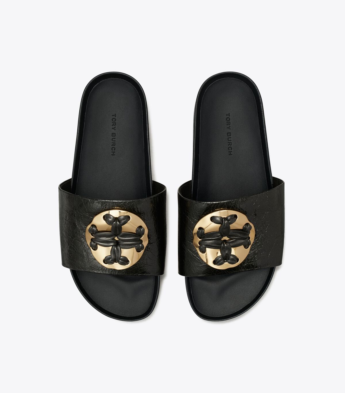 Sandalias Tory Burch Woven Double T Mujer Negros | OUTLETS-70351269