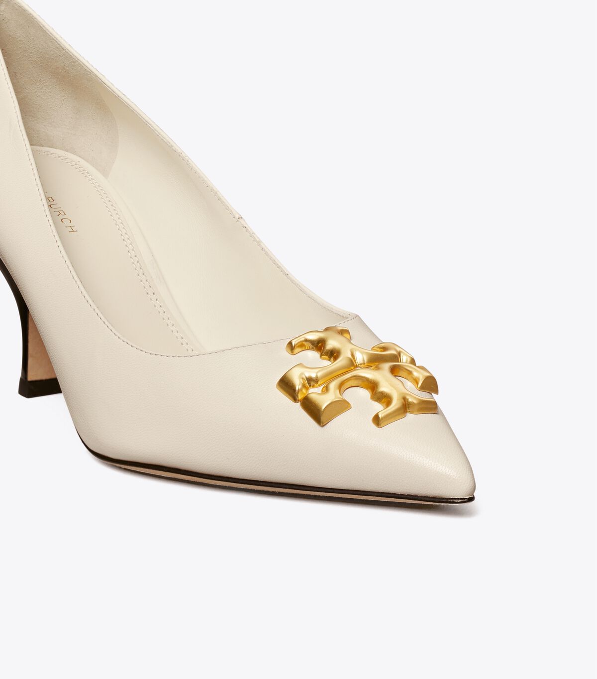 Tacones Tory Burch Eleanor Angled Mujer Blancos | OUTLETS-01436289