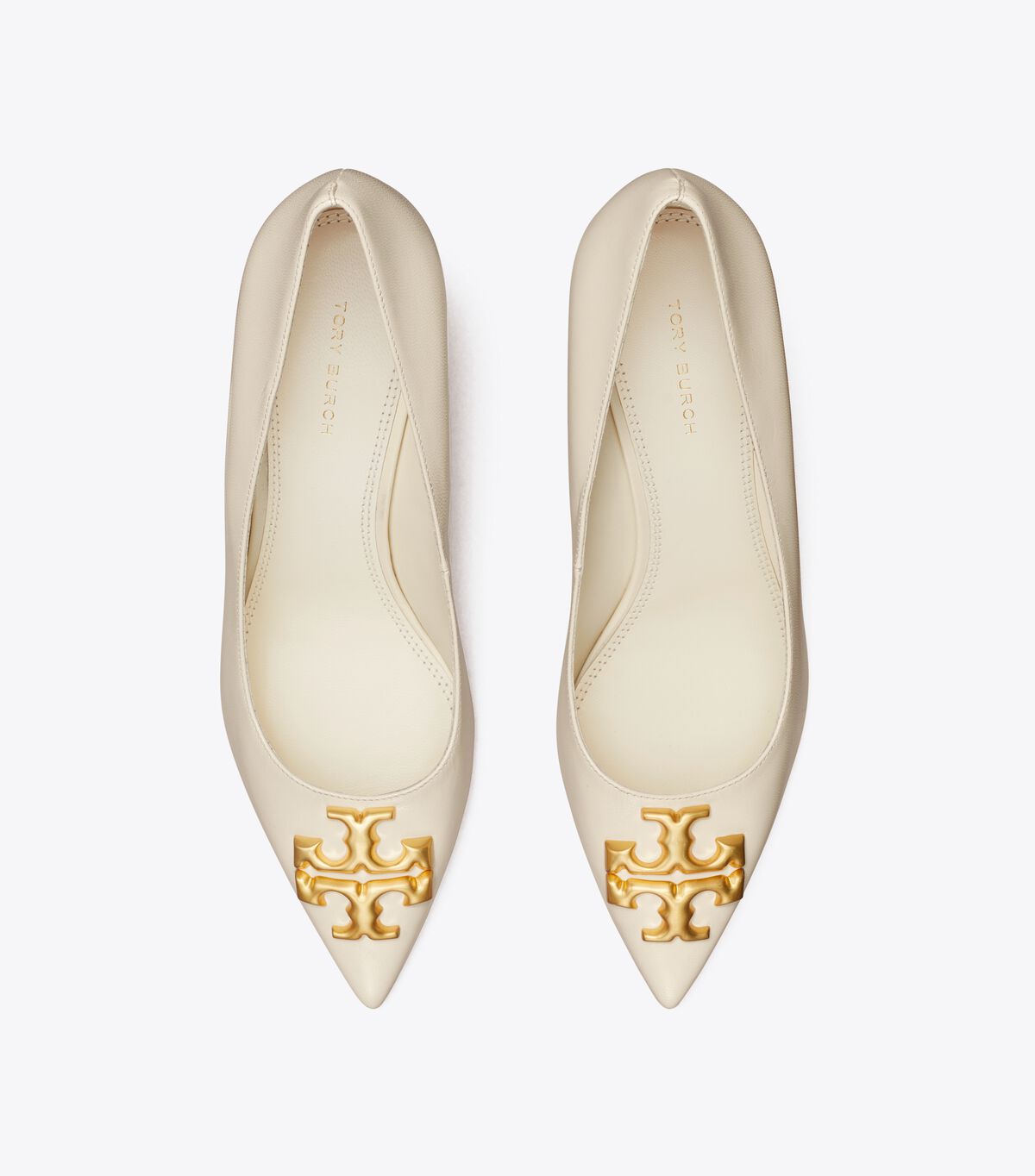 Tacones Tory Burch Eleanor Angled Mujer Blancos | OUTLETS-01436289