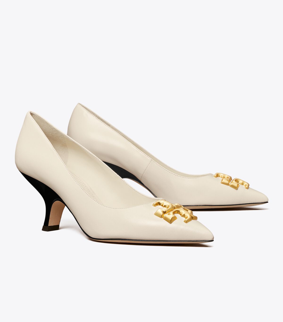 Tacones Tory Burch Eleanor Angled Mujer Blancos | OUTLETS-01436289