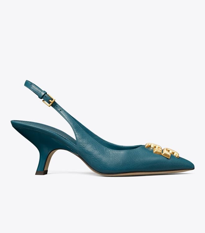 Tacones Tory Burch Eleanor Mujer Azules | OUTLETS-83076419