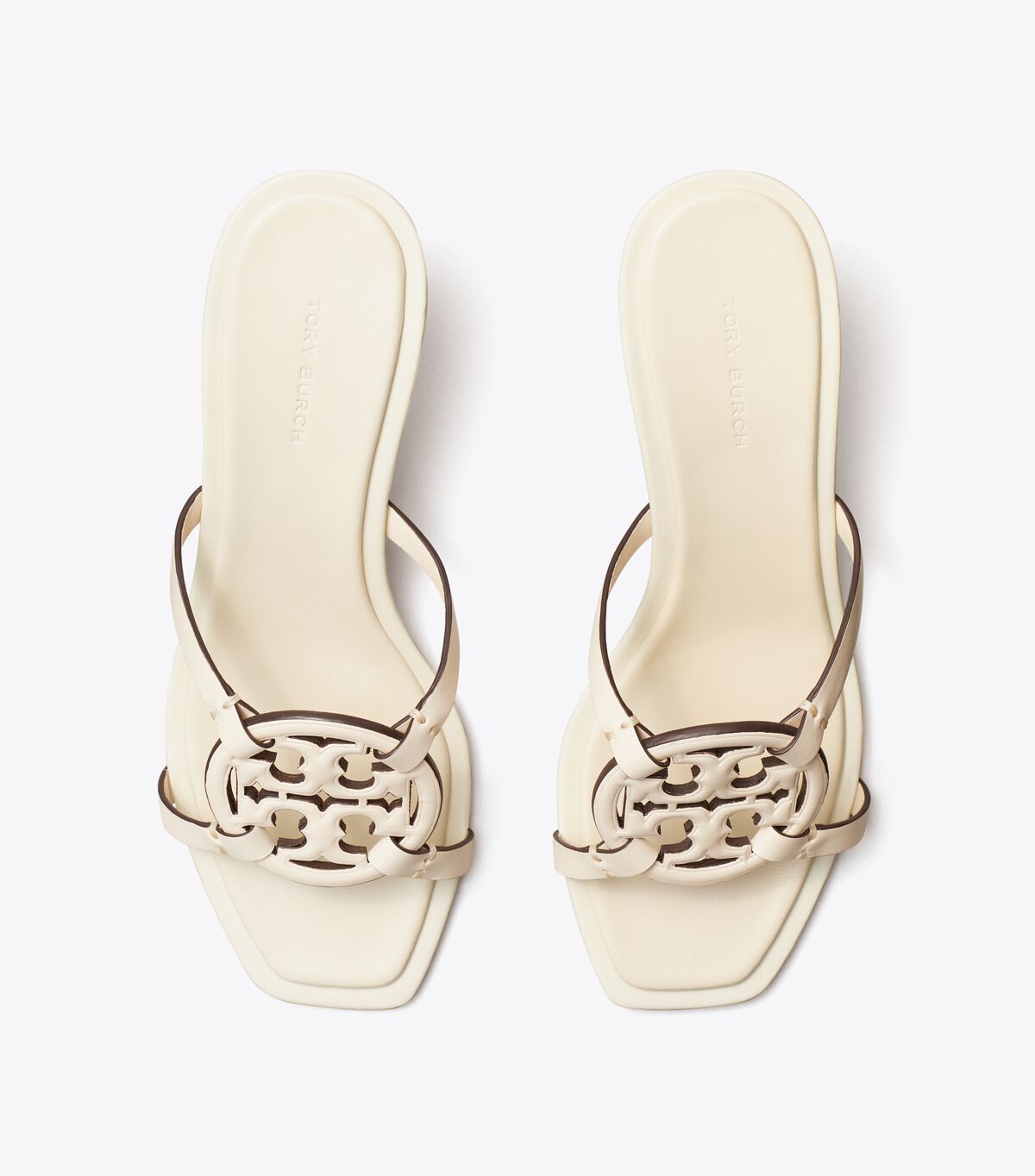 Tacones Tory Burch Miller Bombé Low Mujer Creme Claro | OUTLETS-92051349