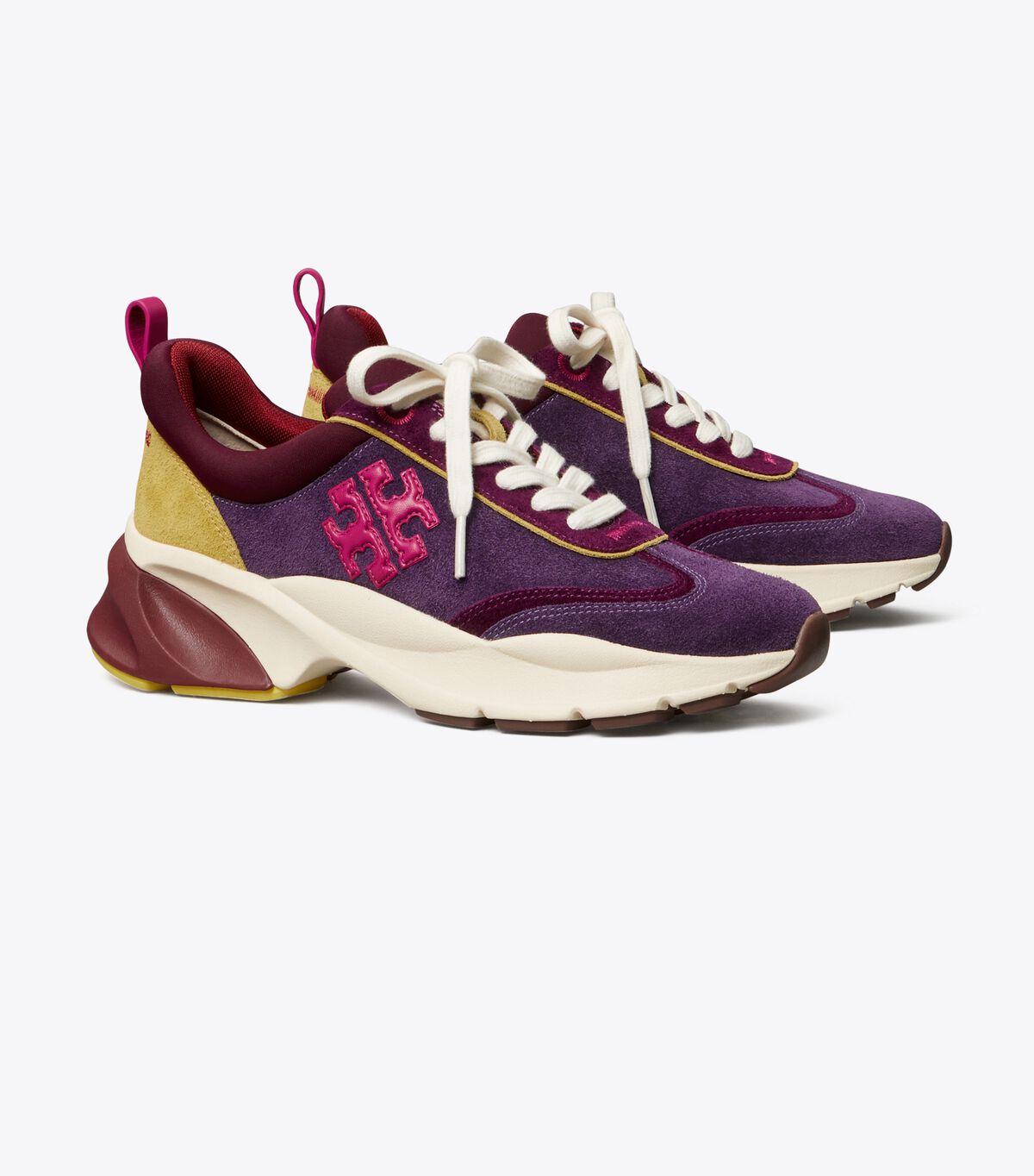 Tenis Tory Burch Good Luck Mujer Fucsia Vino | OUTLETS-97316809