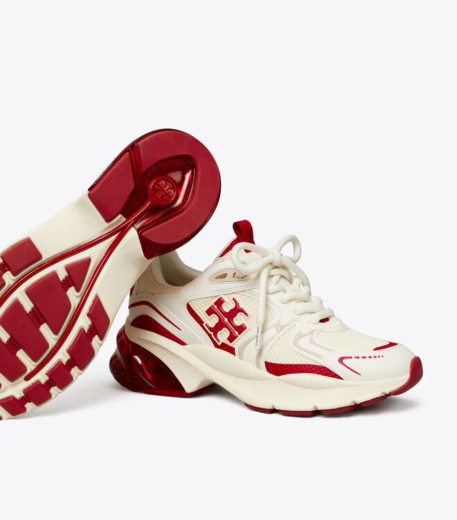 Tenis Tory Burch Good Luck Tech Mujer Blancos Rojos | OUTLETS-65971049