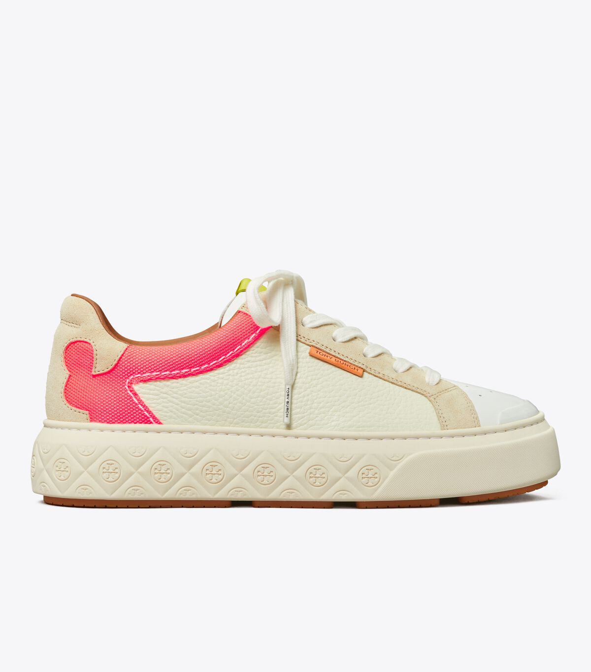 Tenis Tory Burch Ladybug Mujer Creme Rosas | OUTLETS-84729659