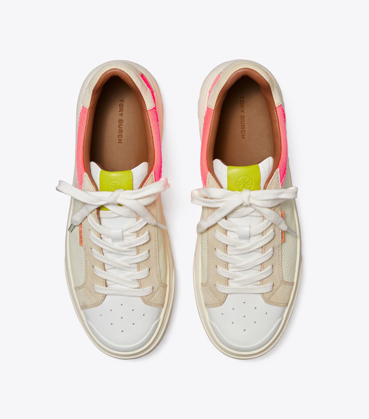 Tenis Tory Burch Ladybug Mujer Creme Rosas | OUTLETS-84729659