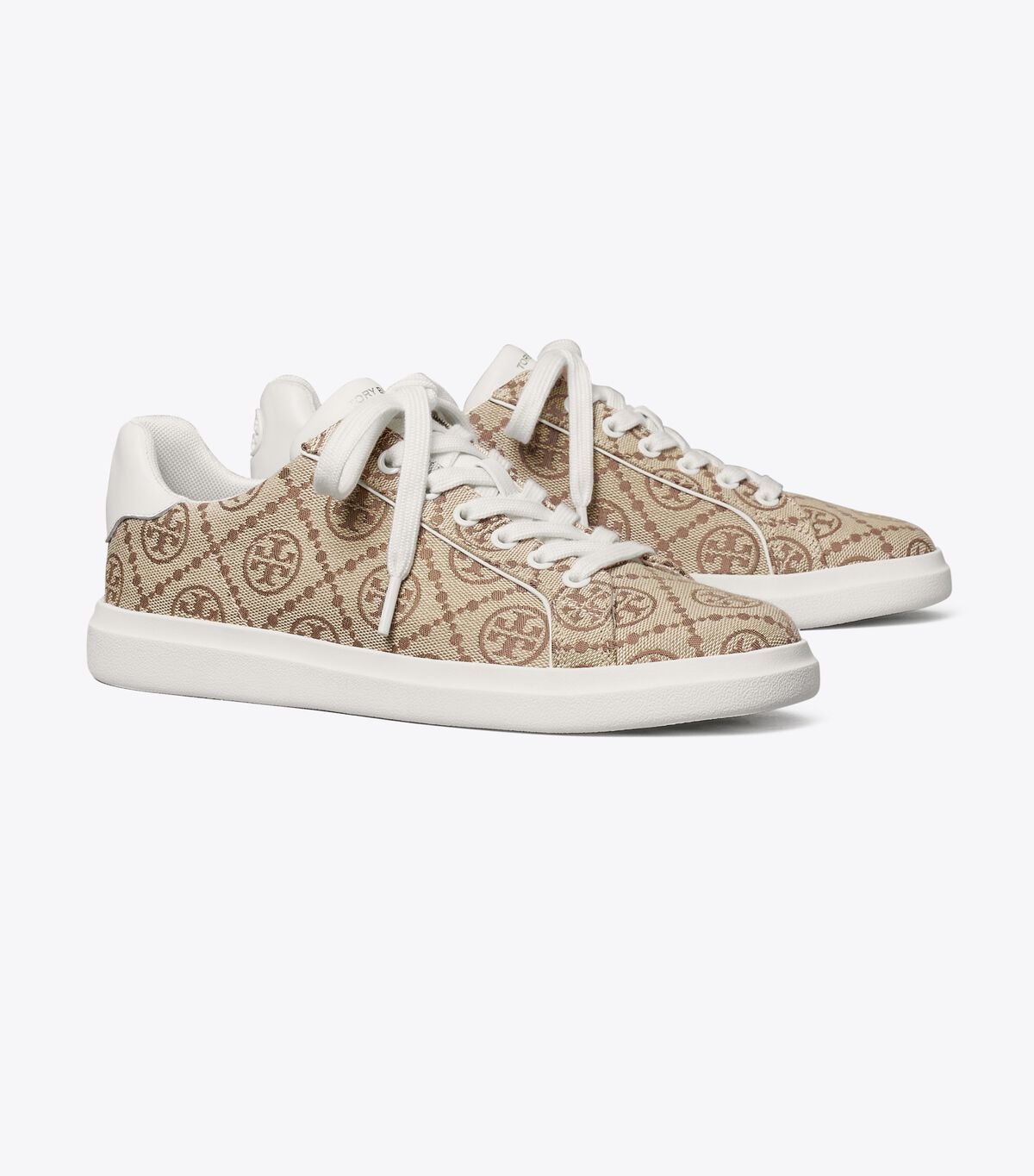 Tenis Tory Burch T Monogram Howell Mujer Marrom Blancos | OUTLETS-98015729