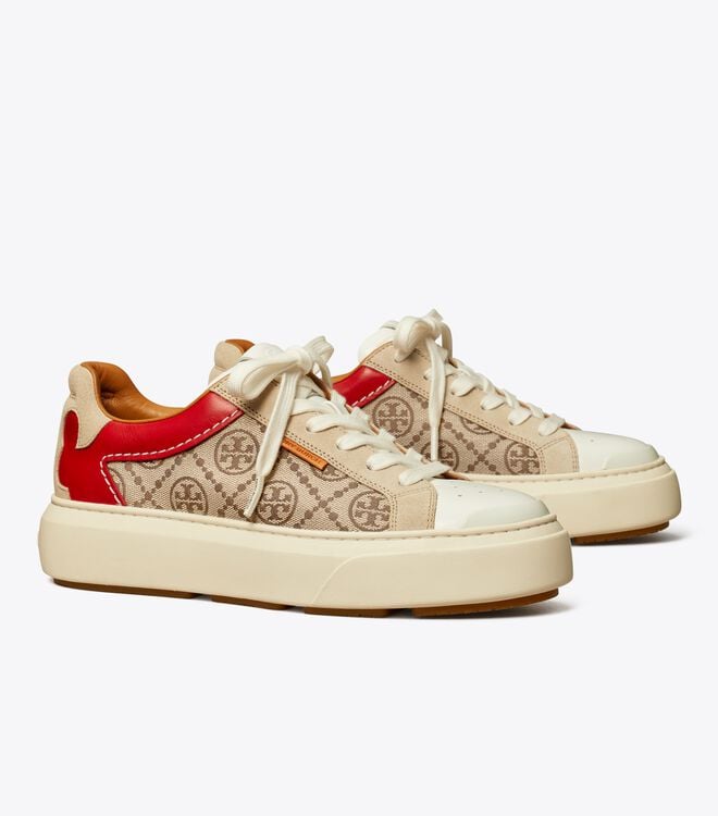 Tenis Tory Burch T Monogram Ladybug Mujer Blancos | OUTLETS-19628709