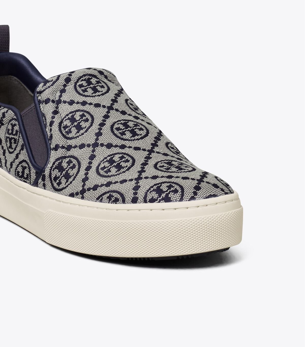 Tenis Tory Burch T Monogram Slip-on Mujer Azul Marino | OUTLETS-12574309