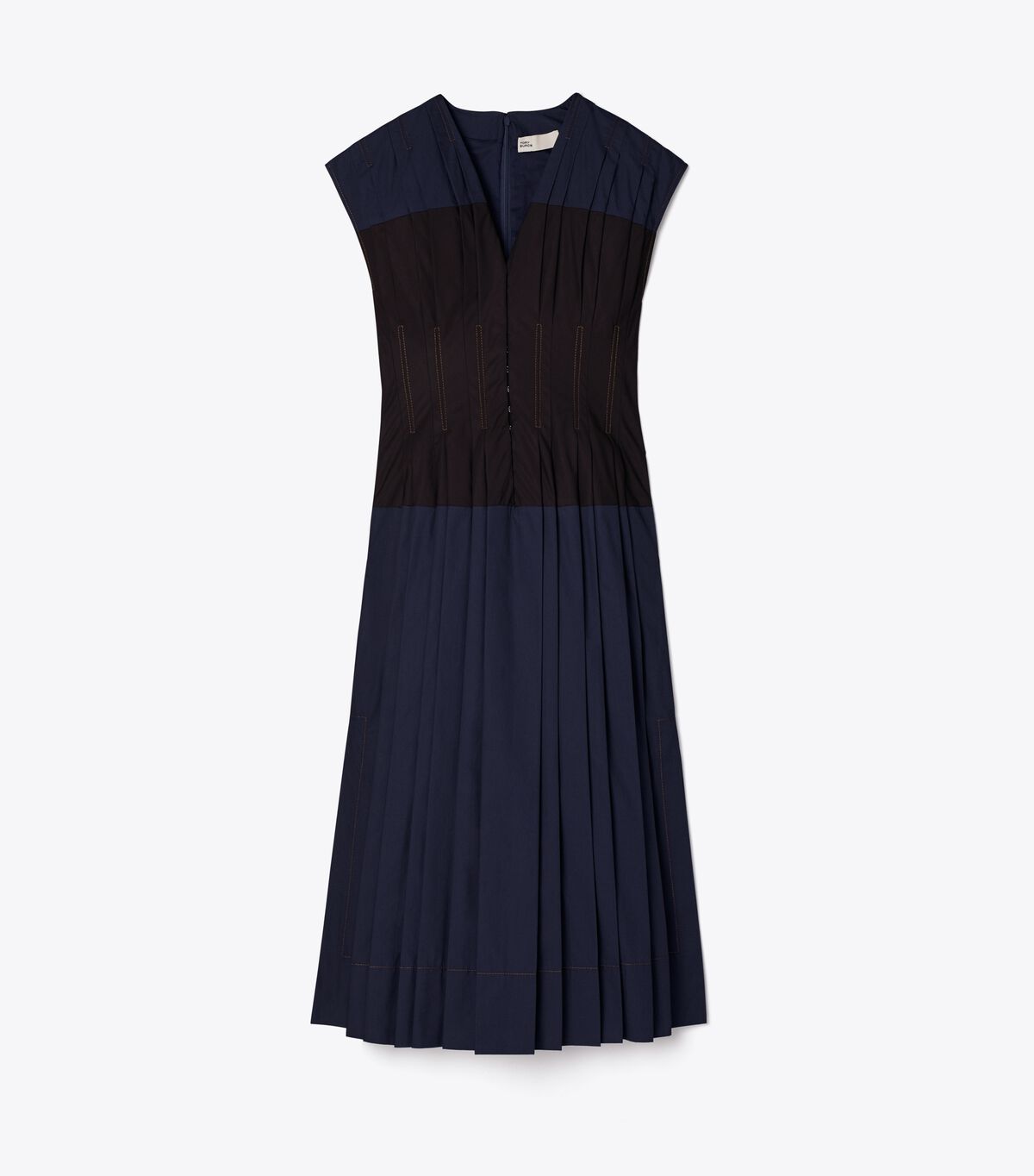 Vestido Tory Burch Algodon Poplin Claire Mccardell Mujer Azul Marino | OUTLETS-28953079