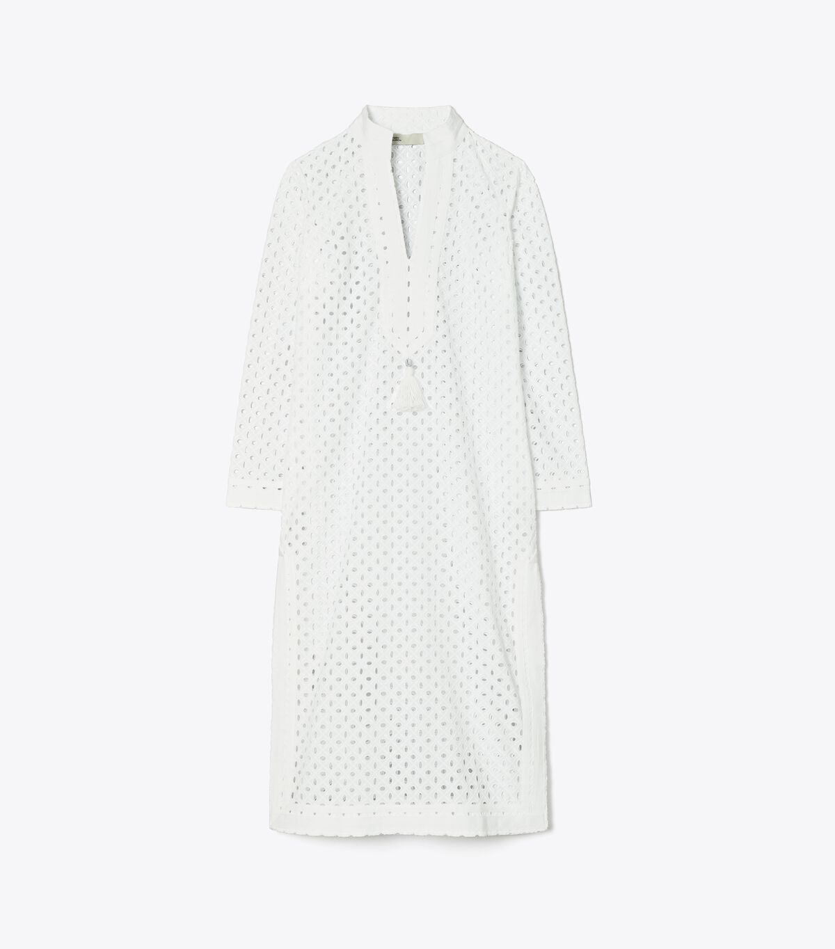 Vestido Tory Burch Eyelet Mid-length Tory Mujer Blancos | OUTLETS-14365709