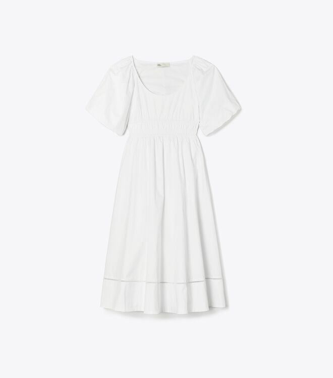 Vestido Tory Burch Scoop-neck Mujer Blancos | OUTLETS-06231949