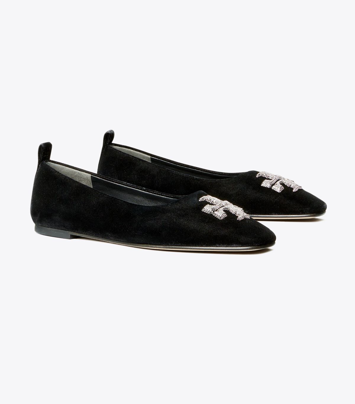 Ballerinas Tory Burch Eleanor Pavé Mujer Negros | OUTLETS-48793129