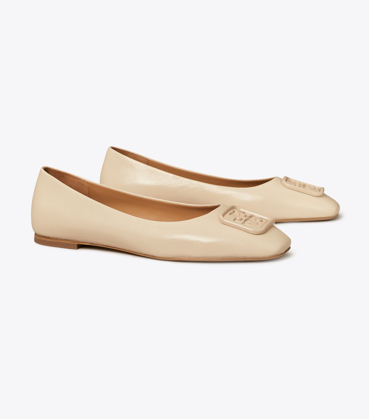 Ballerinas Tory Burch Georgia Mujer Beige | OUTLETS-24837569