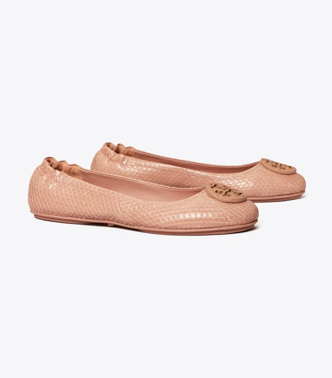 Ballerinas Tory Burch Minnie Travel Mujer Rosas | OUTLETS-23601859