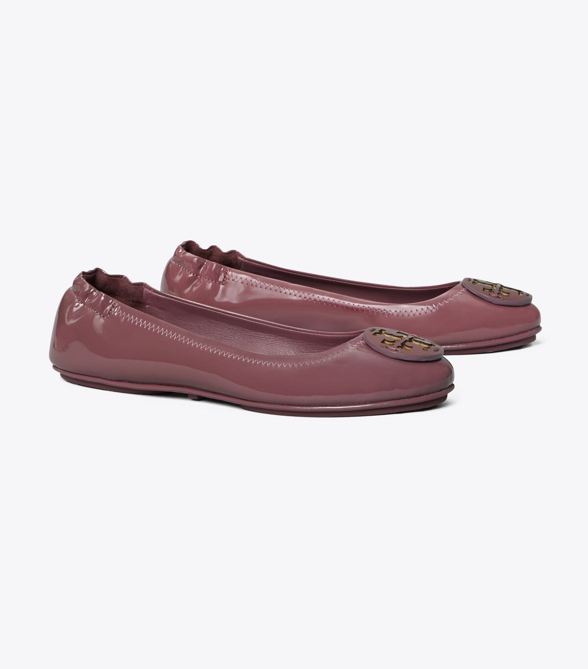 Ballerinas Tory Burch Minnie Travel Mujer Rojos Oscuro | OUTLETS-75491269