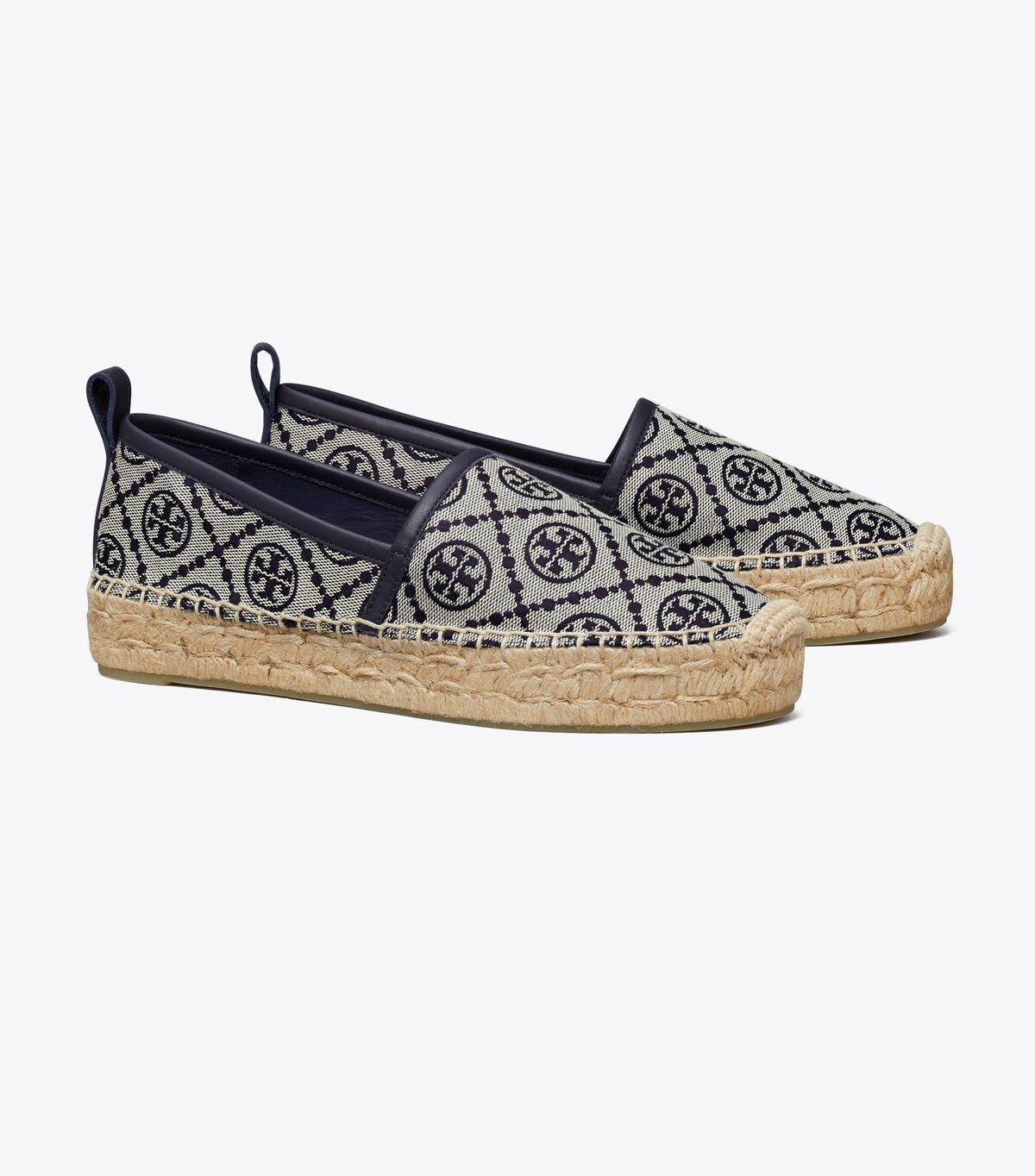 Ballerinas Tory Burch T Monogram Plataforma Mujer Azul Marino | OUTLETS-14957289