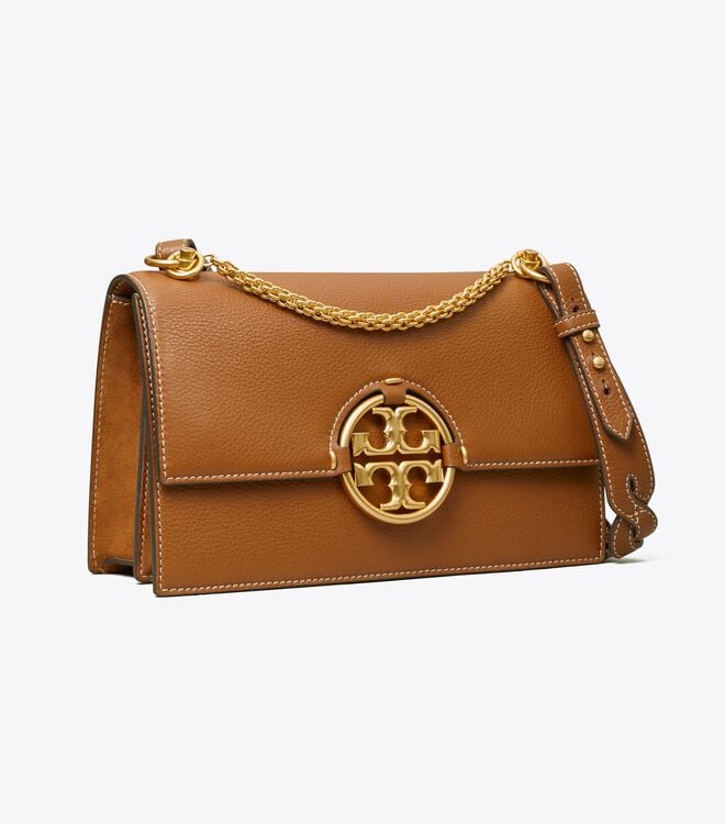 Bolsa De Hombro Tory Burch Miller Mujer Marrom | OUTLETS-06972319