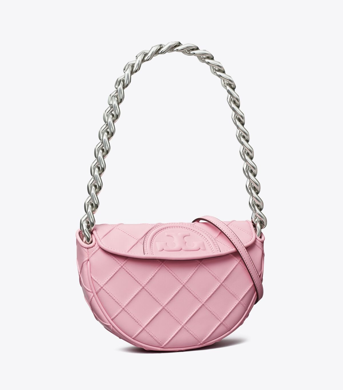 Bolsa De Hombro Tory Burch Mini Fleming Soft Mujer Rosas | OUTLETS-36142879