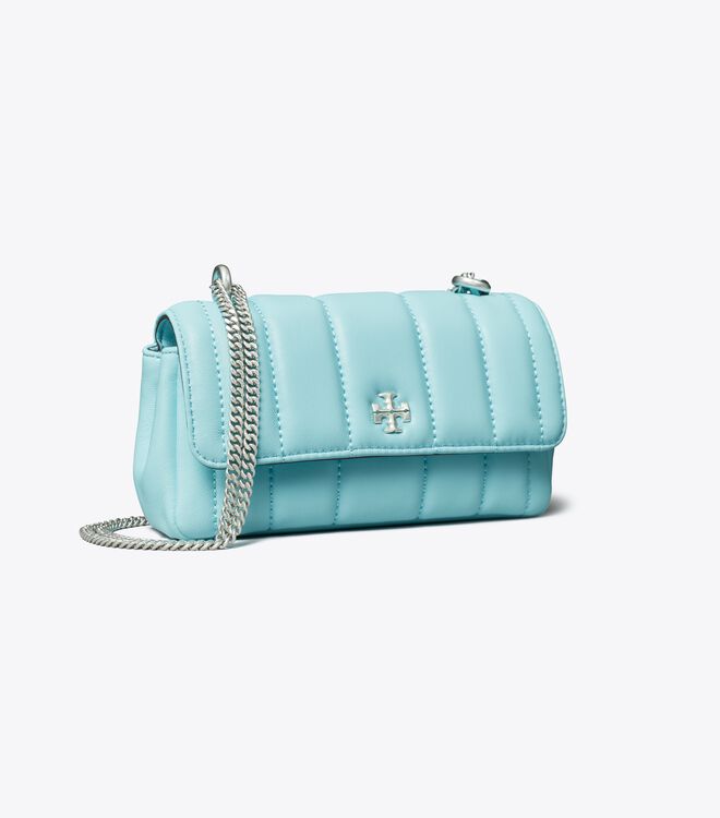 Bolsa De Hombro Tory Burch Mini Kira Flap Mujer Azur | OUTLETS-90362789