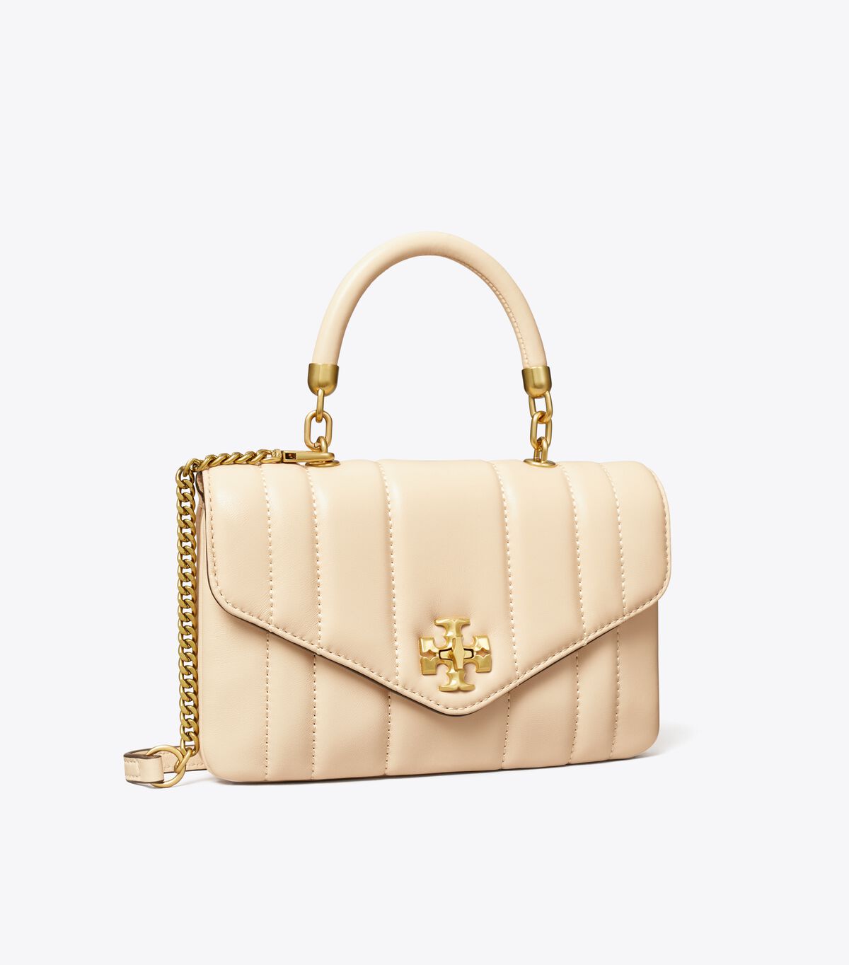 Bolso Satchel Tory Burch Mini Kira Mujer Beige | OUTLETS-65740139