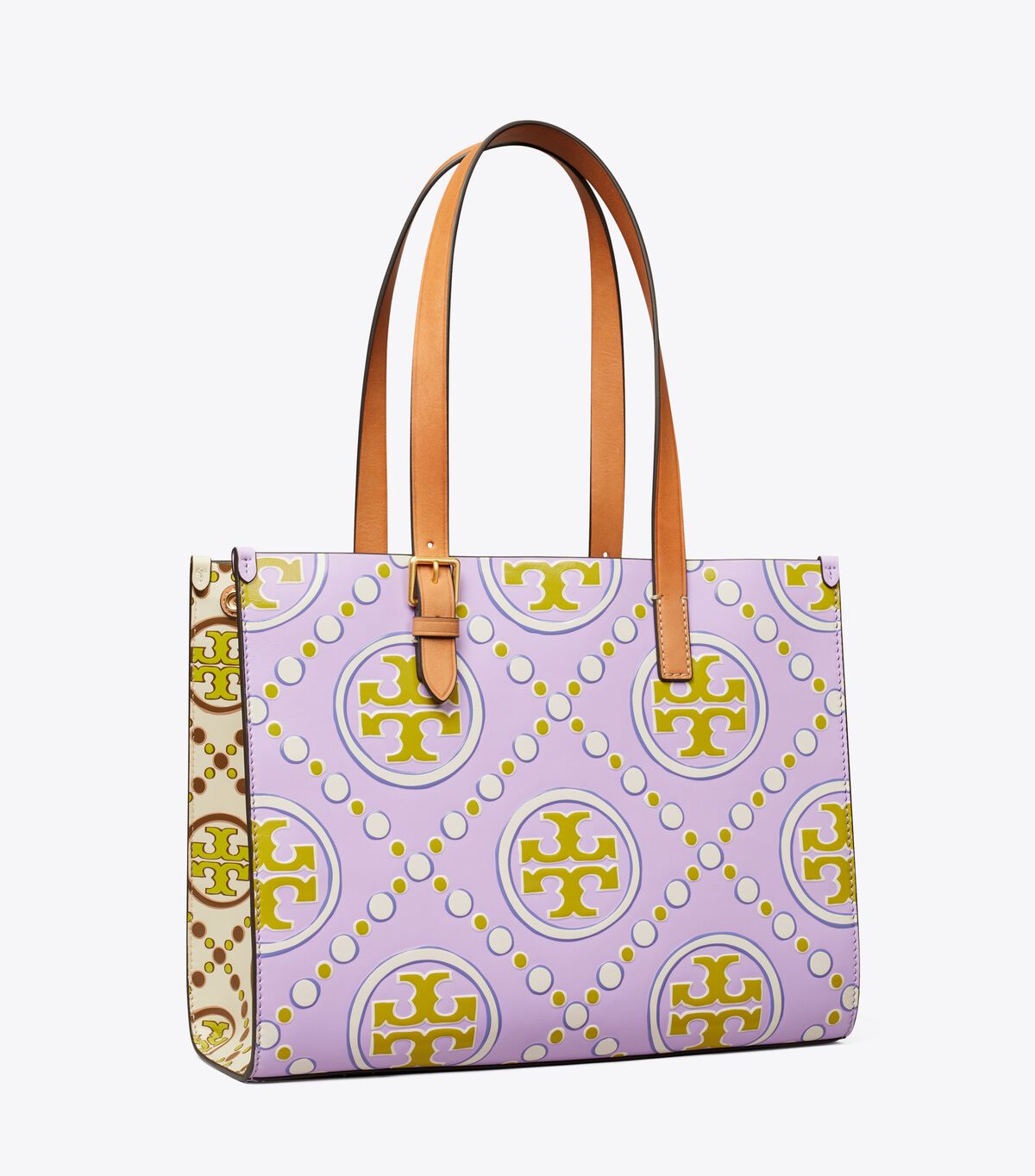 Bolso Tote Tory Burch Small T Monogram Mujer Lavanda Blancos | OUTLETS-20645989