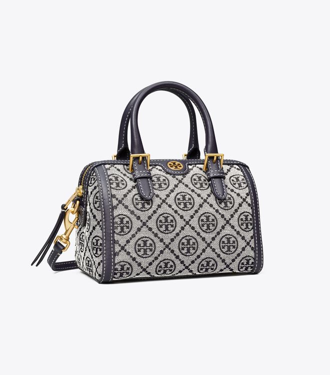 Bolsos Cruzados Tory Burch Mini T Monogram Mujer Azul Marino | OUTLETS-01653979