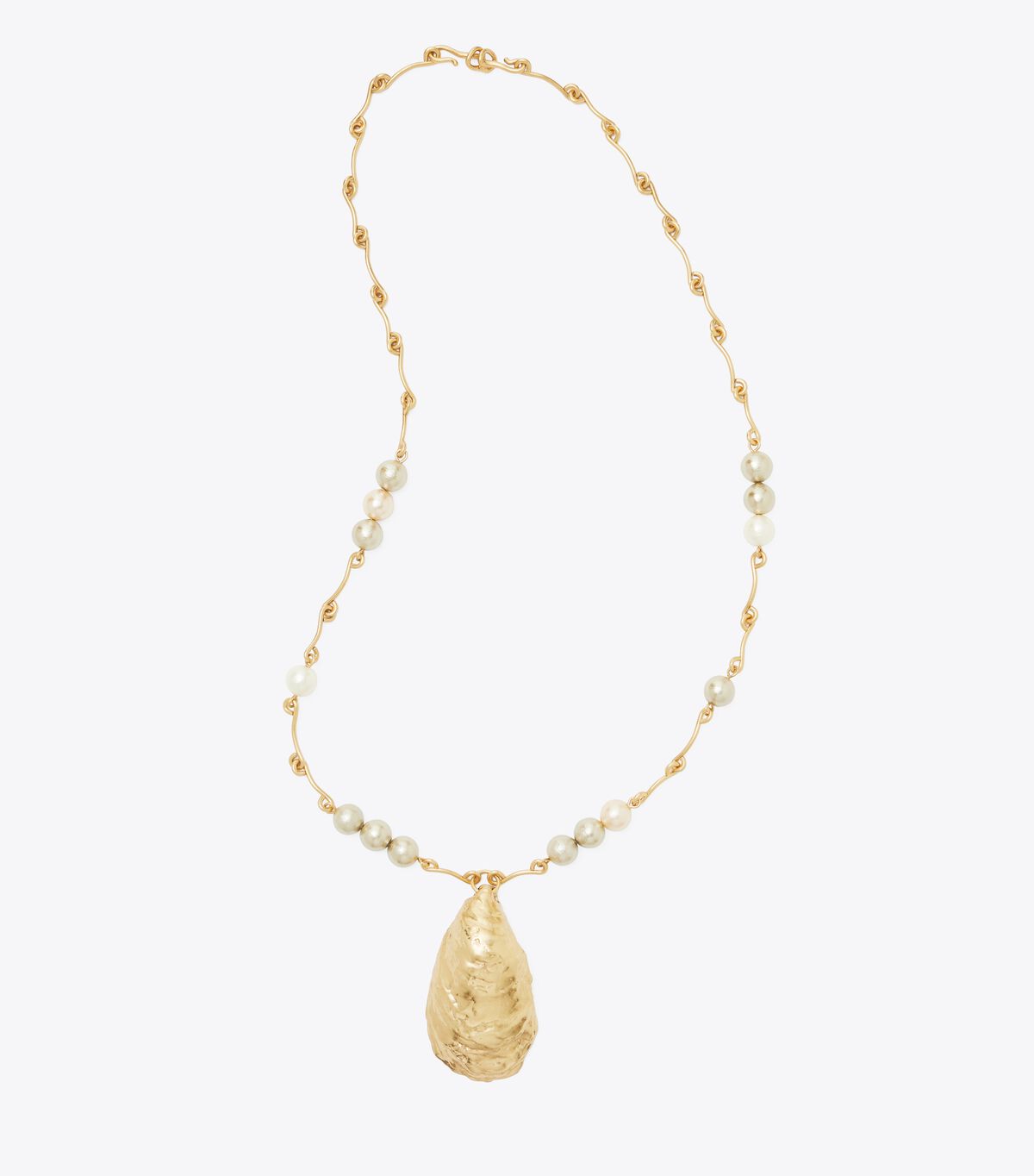 Collar Tory Burch Oyster Shell Pendant Mujer Dorados | OUTLETS-15708369