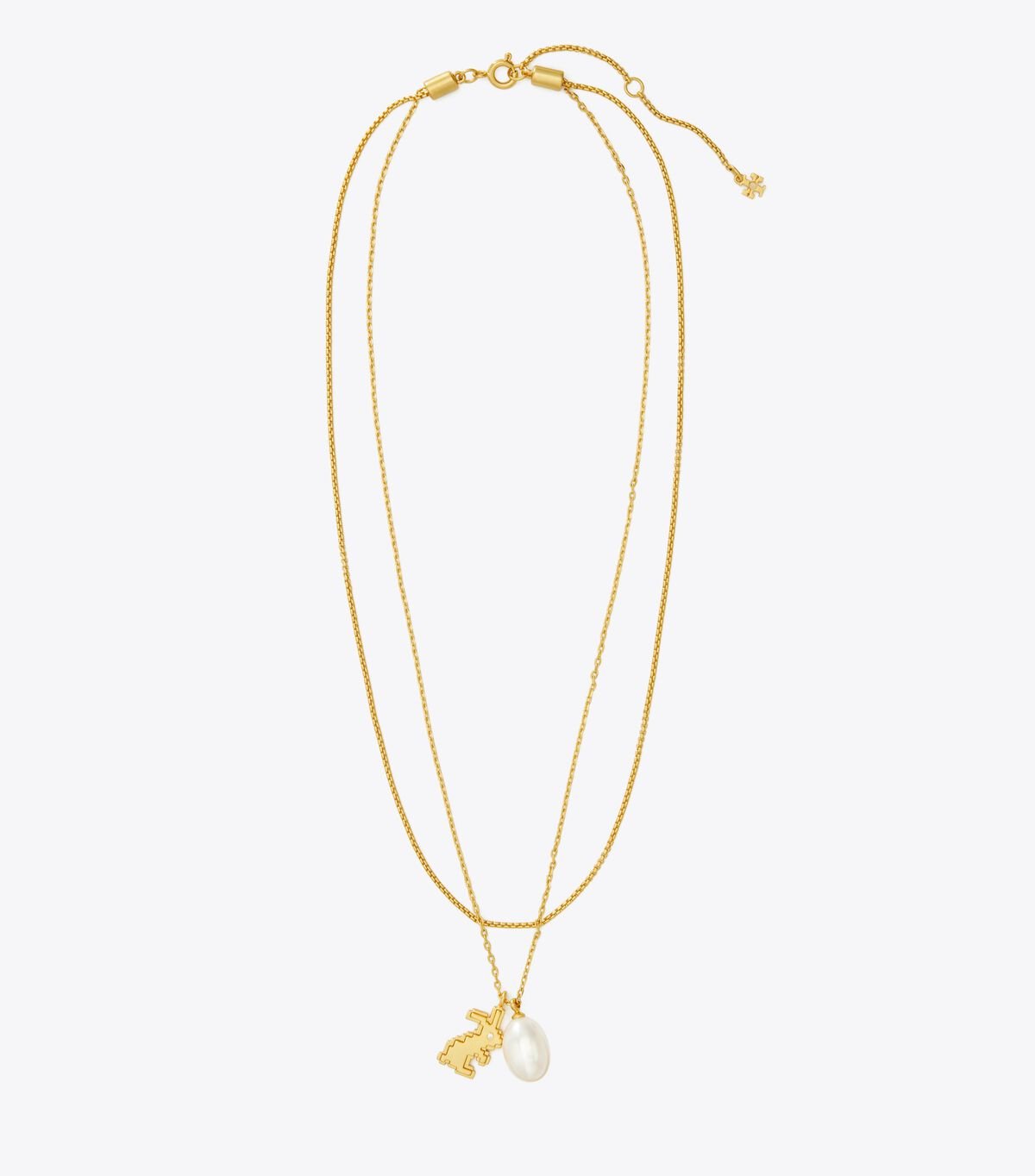 Collar Tory Burch Rabbit Double-strand Mujer Dorados | OUTLETS-17842639