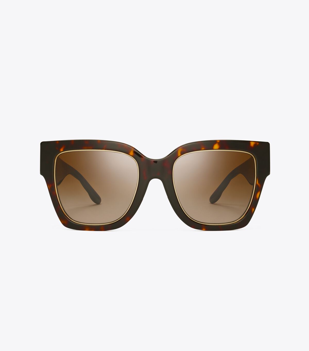 Lentes De Sol Tory Burch Kira Chevron Square Mujer Marrom Oscuro | OUTLETS-53427819