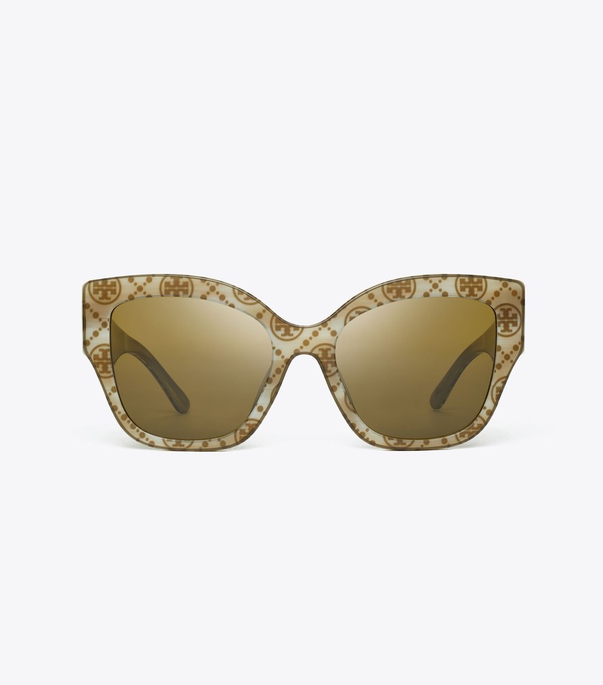 Lentes De Sol Tory Burch Oversized Cat-eye Mujer Verde Oliva Blancos Verde Oliva | OUTLETS-12594769