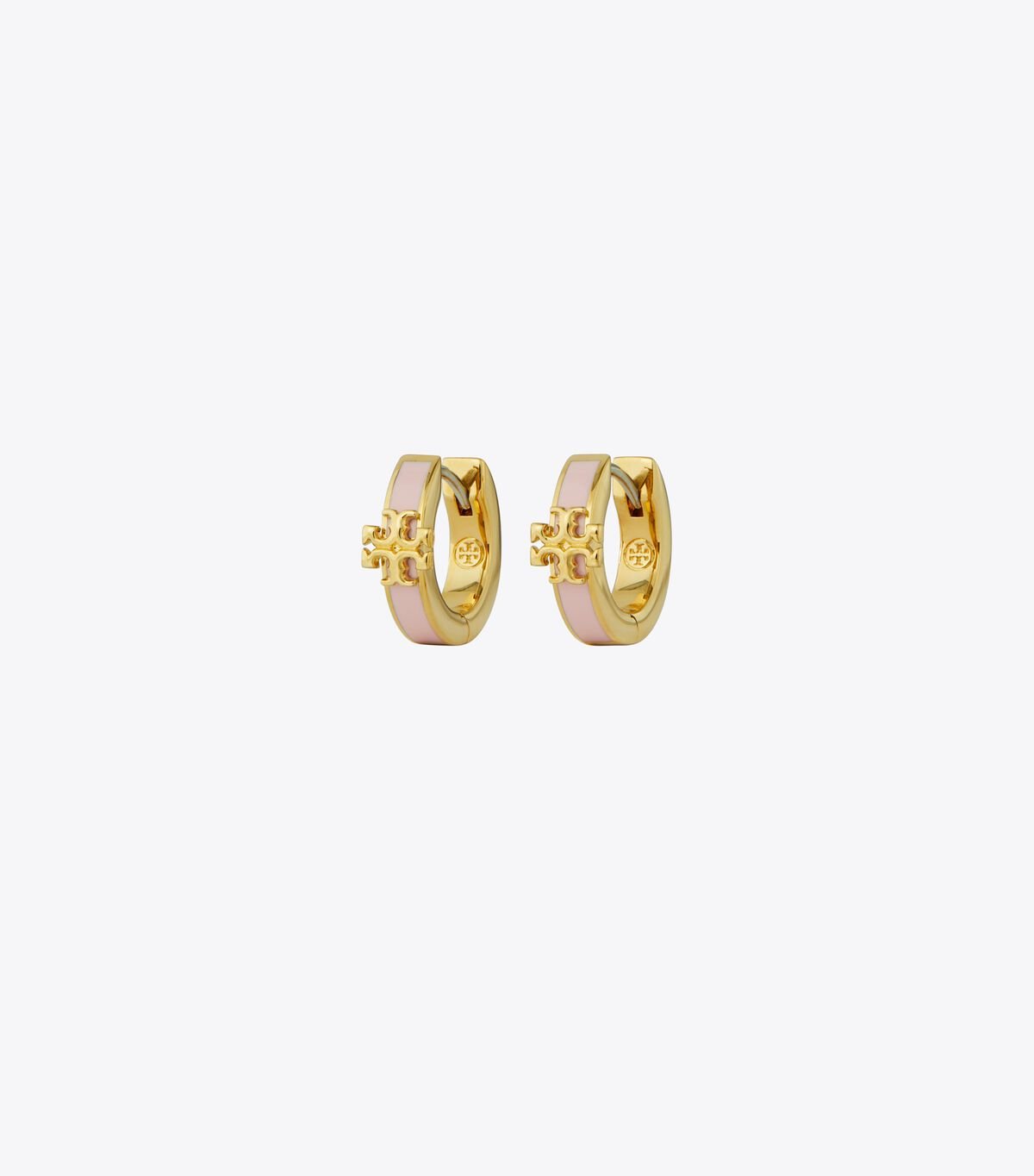 Pendientes Tory Burch Kira Enamel Huggie Mujer Plateados Morados Rosas | OUTLETS-26173989