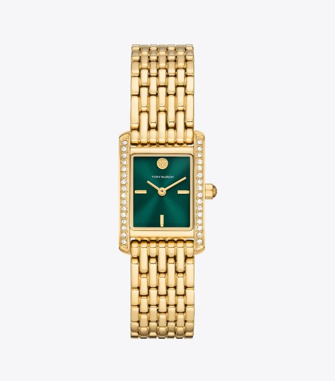 Relojes Tory Burch Eleanor Mujer Verdes Dorados | OUTLETS-50917649