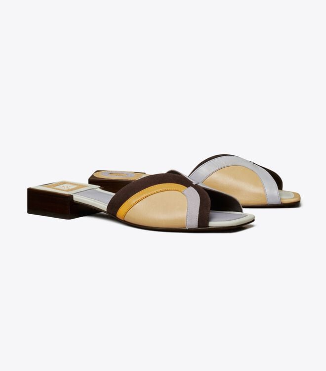 Sandalias Tory Burch Marquetry Mujer Multicolor | OUTLETS-98240359