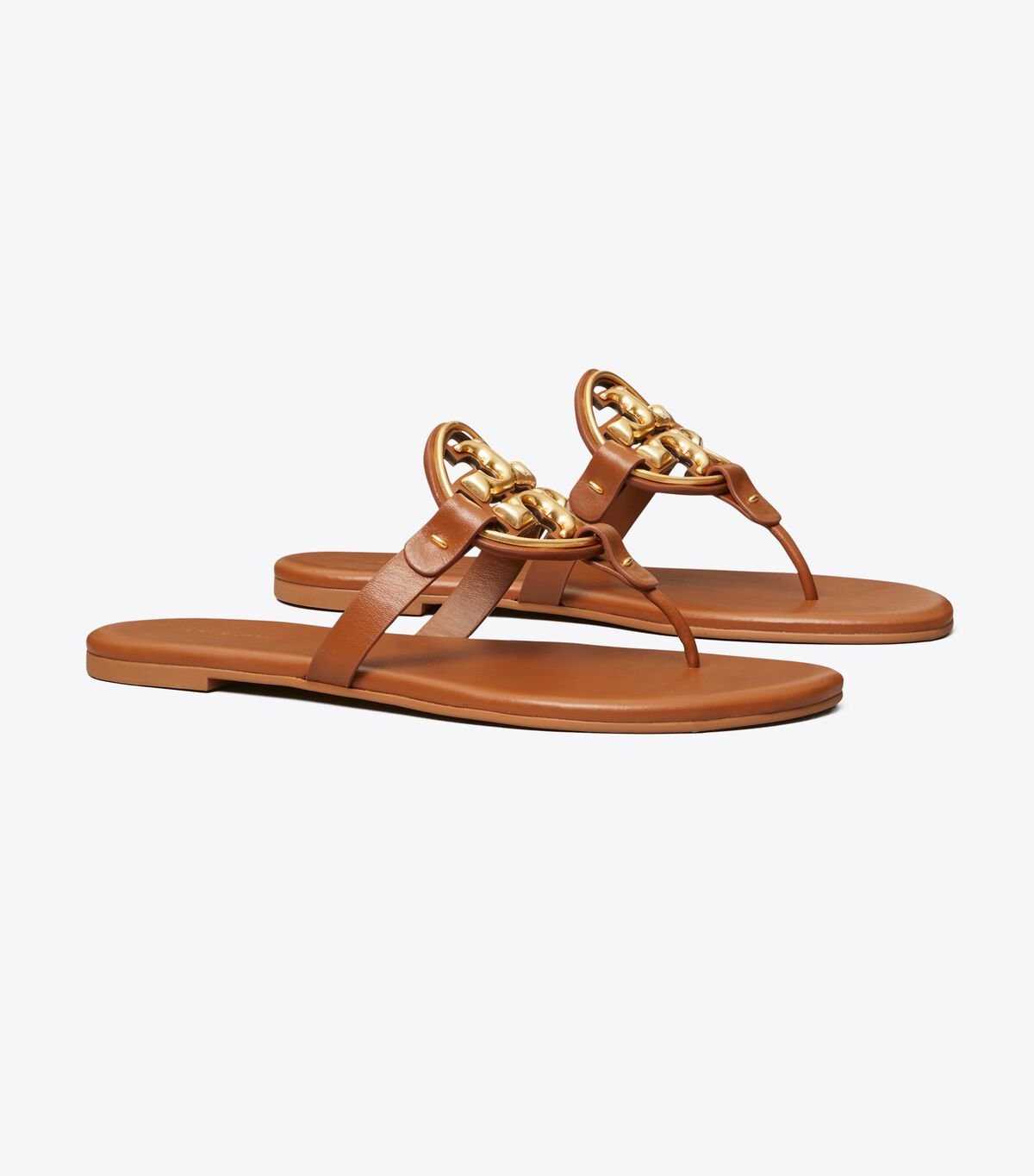 Sandalias Tory Burch Metal Miller Soft Mujer Marrom | OUTLETS-48637299