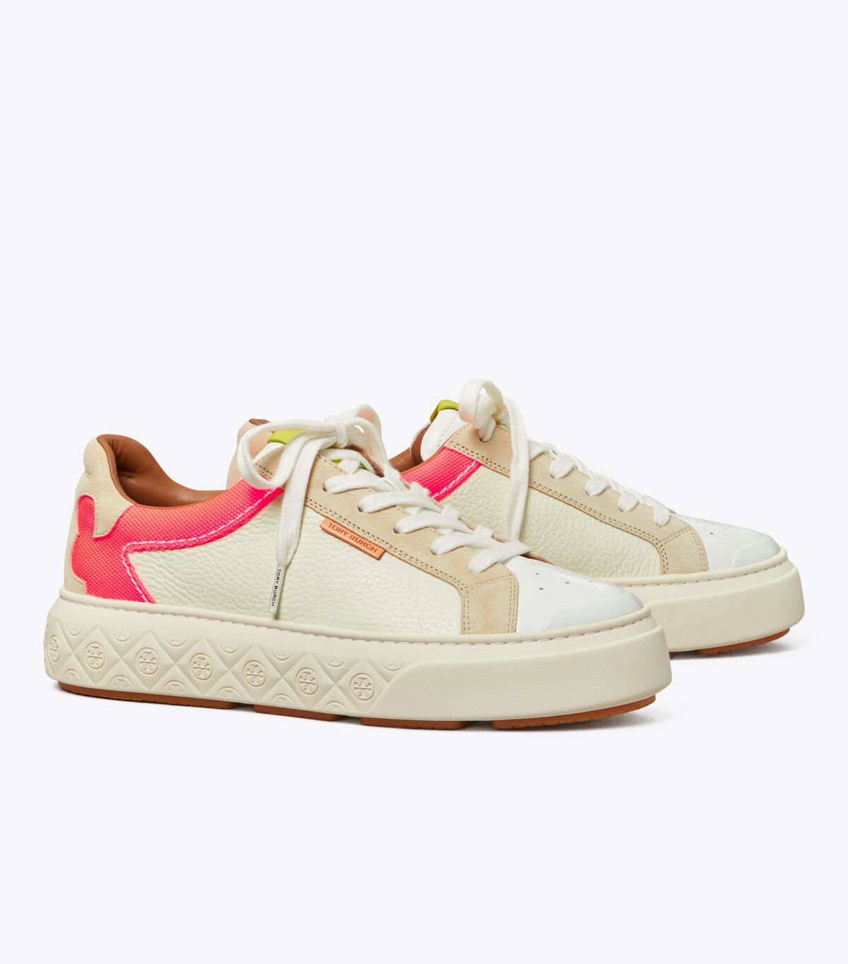 Tenis Tory Burch Ladybug Mujer Creme Rosas | OUTLETS-84729659