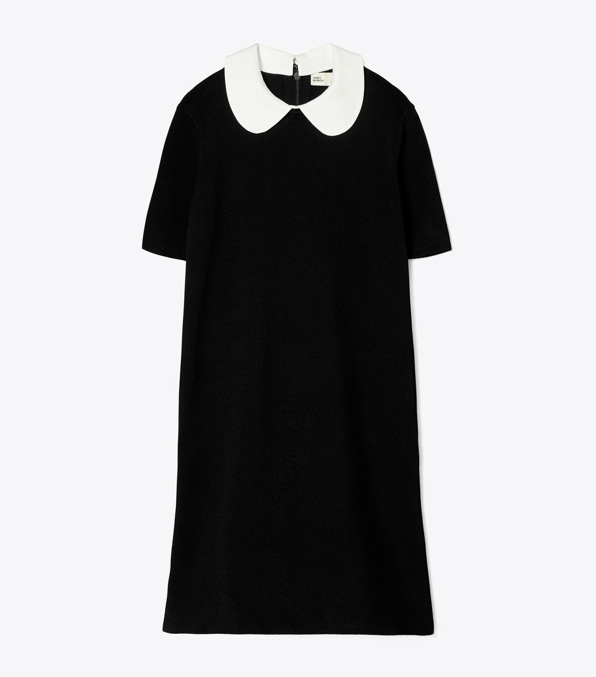 Vestido Tory Burch Poplin Collar Mujer Negros | OUTLETS-40731589